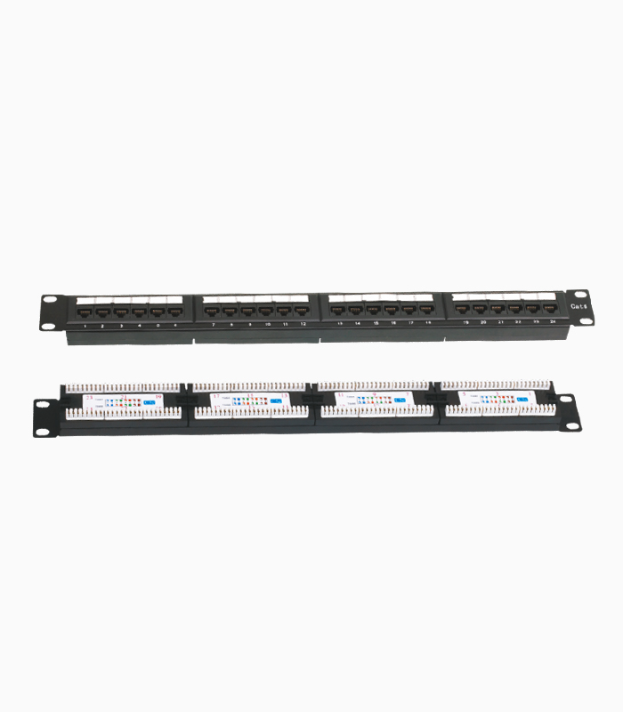 پچ پنل ۲۴ پورت Cat6 UTP کی نت K-NPC6U024